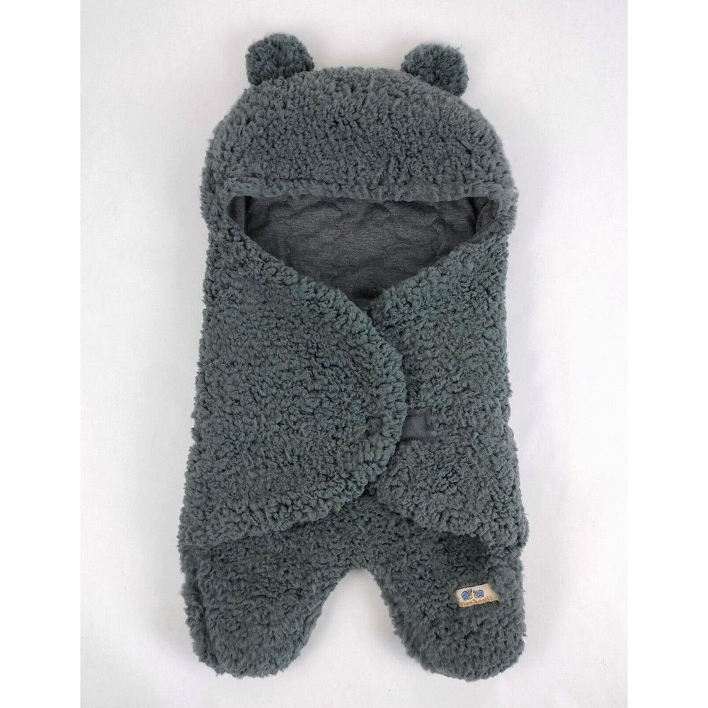 Blue Snail Baby Unisex Bubble Fleece Outerwear Snowsuit One Piece Bear Gray